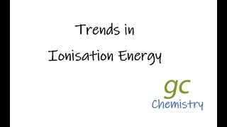 Trends in Ionisation Energy Down a Group and Across a Period [upl. by Palocz33]