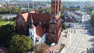 Białystok Poland City Center in Autumn  4K [upl. by Anev]