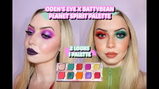 ODENS EYE X BATTYBEAN PLANET SPIRIT PALETTE  2 LOOKS 1 PALETTE 🌸 [upl. by Aydin911]