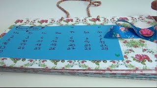 DIY Kalender 2015  Kalender ganz einfach selber machen  VERLOSUNG GESCHLOSSEN  deutsch [upl. by Urana]