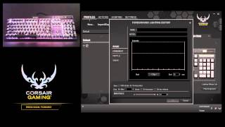 Tutorial Creating RGB Gradient Patterns on the K65 RGB K70 RGB and K95 RGB Keyboard [upl. by Aihsekel]