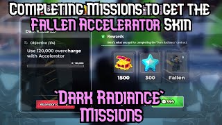 COMPLETING MISSIONS TO GET FALLEN ACCELERATOR  Tower Defense Simulator [upl. by Eanahc857]