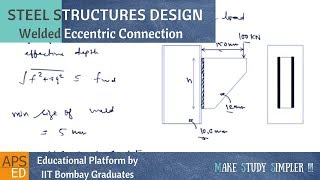 Eccentric Welded Connection Out of Plane  Design of Steel Structures [upl. by Leaw]