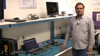 UFS Host and MIPI UniPro IP Interoperability Demo  Synopsys [upl. by Ainegue]