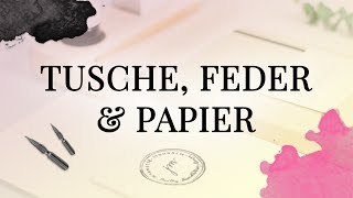 Kalligrafie für Anfänger  Tusche Feder und Papier [upl. by Ocire]