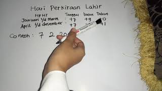 Cara Menghitung Hari Perkiraan Lahir [upl. by Steffi]