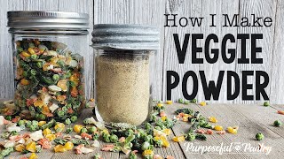 A Quick Guide to Making Vegetable Powder  Dehydrated Veggie Powder [upl. by Amzu]