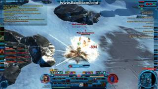 SWTOR Beta Gameplay  Trooper Vanguard vs Imperial Agent Sniper 1on1 [upl. by Ardnoel]