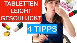 TABLETTEN LEICHT  SICHER SCHLUCKEN 4 Tipps von Logopädin Tabletteneinnahme bei Schluckstörungen [upl. by Ajup]