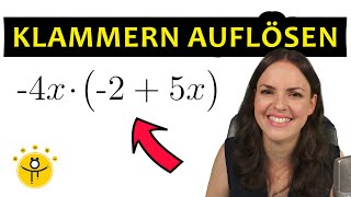 KLAMMERN auflösen mit x – Klammern ausmultiplizieren Terme vereinfachen [upl. by Arliene]