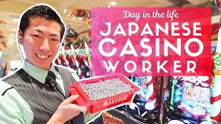 Day in the Life of a Japanese Casino Worker Pachinko [upl. by Carli]