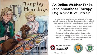 An Online Webinar Webinar for Therapy Dog Teams and Volunteers [upl. by Earal]