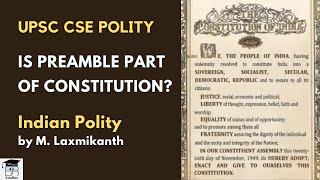 V9 Part 1 Preamble  Sovereignty Socialist Secular Indian Polity by M Laxmikanth for UPSCPSC [upl. by Jehial]