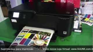 Multifuncional HP 3525 com Bulk Ink Instalado  SULINK [upl. by Aphrodite337]