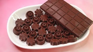 4 ingredients Homemade Chocolate Recipe  How To Make Chocolate At Home  Yummy [upl. by Omixam194]