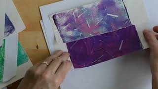 Gelli Plate Christmas Cards DIY [upl. by Brady21]