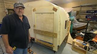 DIY Micro camperteardrop camper Is it cheaper to make your own doors or to buy store bought [upl. by Notxap968]