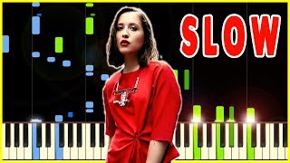 ALICE MERTON  NO ROOTS  Slow Piano Tutorial 50 Speed [upl. by Suzan]