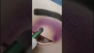 Crease line with purple💜Eye Makeup💅makeup eyemakeup makeover eyeshadowpalette [upl. by Ileane]