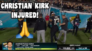 Christian Kirk GROIN INJURY Vs Bengals 😰🙏 Bengals Vs Jaguars 2023 highlights [upl. by Lellih255]