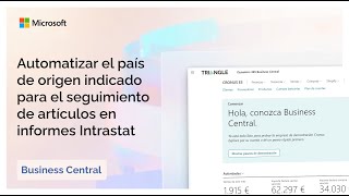 Automatizar el país de origen para el seguimiento de artículos en informes Intrastat  BC Wave 1 24 [upl. by Curson]