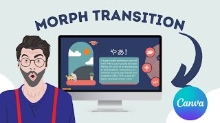 How to make slides with Morph transition in Canva [upl. by Adnahsed]