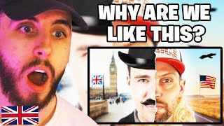 Brit Reacts to UK vs USA Culture Explained [upl. by Littell362]