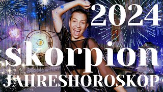 SKORPION 2024 JAHRESHOROSKOP  eine astrologische Energievorschau für ein erfolgreiches 2024 [upl. by Joya378]