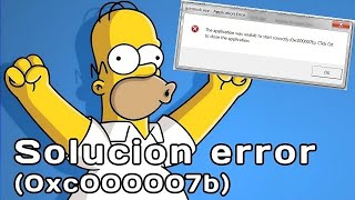 Mira como solucionar el error 0xc00007b POR FIN [upl. by Ecnarret]