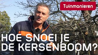 De kersenboom hoe snoei je m  Tuinieren  Tuinmanieren [upl. by Mihalco]