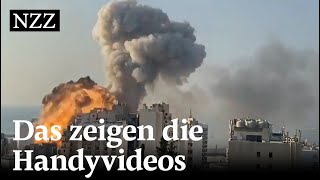 Explosionen in Beirut Das zeigt die Videoanalyse [upl. by Chaiken878]