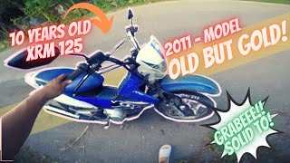 XRM 125  MODEL 2011  FULL STOCK PARIN  OLD BUT GOLD  10 YEARS PARANG BRAND NEW LANG  SOLID [upl. by Nirot]