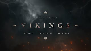 Vikings — Twitch Overlay and Alerts Stream Package for OBS [upl. by Matthiew]