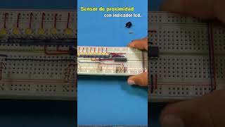 Sensor de proximidad con indicador led shorts circuitos lm3915 [upl. by Aoniak]