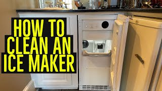 How to Clean a Freestanding Ice Maker [upl. by Ahsiema]