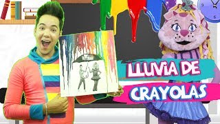 Lluvia de Crayolas  Manualidad para niños Crayon Melting Art  Kids Play [upl. by Airdnek]