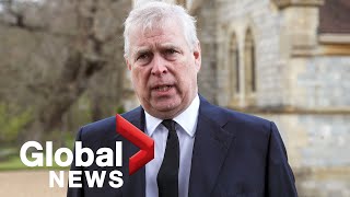 Prince Andrew accusers legal settlement with Jeffrey Epstein is unsealed [upl. by Nsaj]