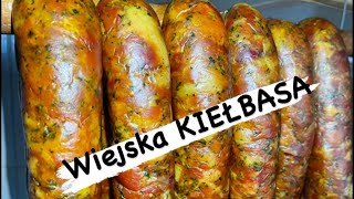 Jak zrobić KIEŁBASĘ wiejską🤤 [upl. by Haelam]