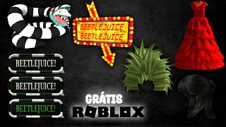 MUCHAS COPIAS CONSIGUE MUCHOS ITEMS DEL EVENTO BEETLEJUICE 🎥 GRÁTIS EN ROBLOX [upl. by Barcot393]