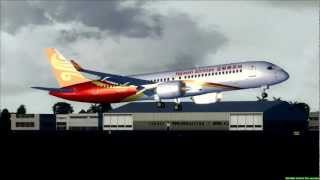 Hainan Airlines C919 landing at Vientiane  FSX [upl. by Assetniuq418]