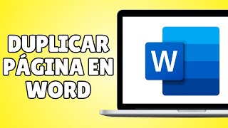 Cómo DUPLICAR una PÁGINA en Word MUY SENCILLO [upl. by Bee]