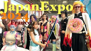 Japan Expo 2024 in France ヨーロッパ最大ジャパンエキスポ コスプレの祭典Cosplay鬼滅の刃DemonSlayerワンピースハイキューブルーロック愛される日本文化 [upl. by Eignav151]