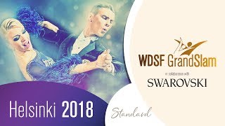 Sodeika  Zukauskaite LTU  2018 GS STD Helsinki  R2 Q  DanceSport Total [upl. by Reitman]