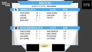 Riddings CC 1st XI v Belper Amateurs CC 1st XI [upl. by Ahsauqram]