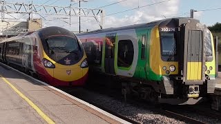 Trains at Milton Keynes Central  030816 [upl. by Yllil29]