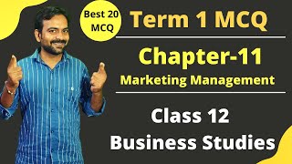 Business Studies Class 12  Chapter 11 Marketing Management MCQs  MCQ for Term 1 [upl. by Marutani6]