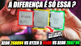 RYZEN 5 5500 vs XEON 2667V4 vs XEON 2680V4  TESTES EM JOGOS O RESULTADO FINAL ME SURPREENDEU [upl. by Inal606]