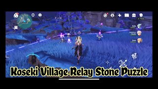 Koseki Village Relay Stone Puzzle  Genshin Impact [upl. by Notlaw]