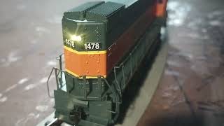 Running My New Walthers Trainline HO Scale GP151 [upl. by Iridissa467]