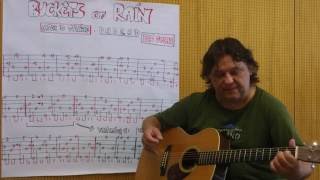 Fingerstyle Guitar Lesson 107 BUCKETS OF RAIN Bob Dylan [upl. by Clyte]